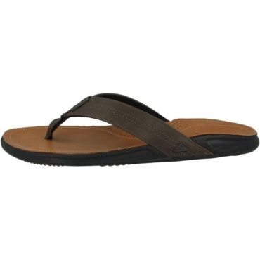 REEF Men’s Sandals J-Bay III | Premium Full Grain Mens Leather Sandals for Instant Comfort(Olive/Tan)