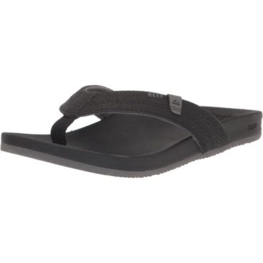 Reef Boy’s Kids Cushion Spring Flip-Flop(Black)