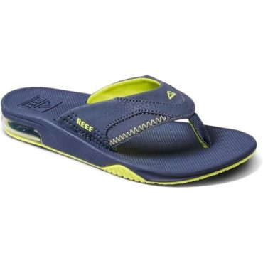 Reef Boy’s Kids Fanning Flip-Flop(Lime/Navy)