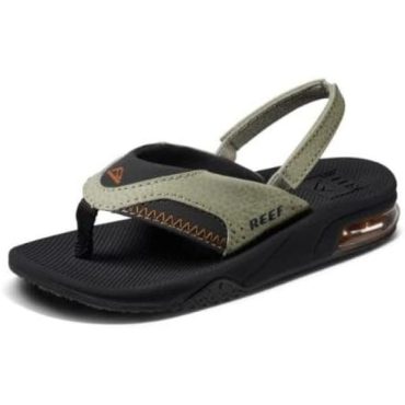 Reef Boy’s Little Fanning Flip-Flop(Olive/Sudan)