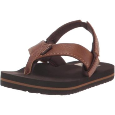 Reef Boy’s Little Twinpin Flip-Flop(Brown)