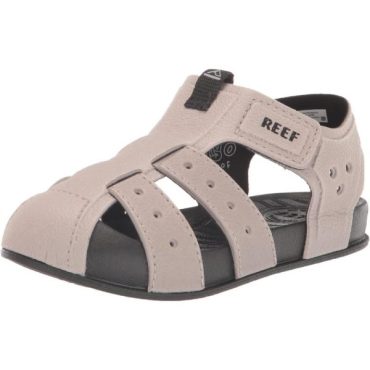 Reef Boy’s Little Water Beachy Fisherman Sandal(Black/Taupe)
