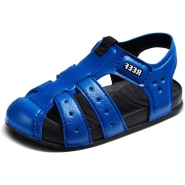 Reef Boy’s Little Water Beachy Fisherman Sandal(Blue/Black)