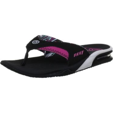 Reef Fanning Womens Sandals | Bottle Opener Flip Flops For Women(Black Native)