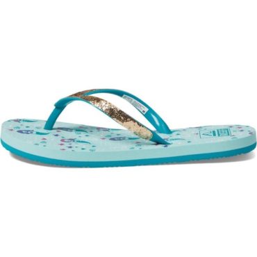 Reef Girl’s Kids Stargazer Print Flip-Flop(Aqua Mermaids)