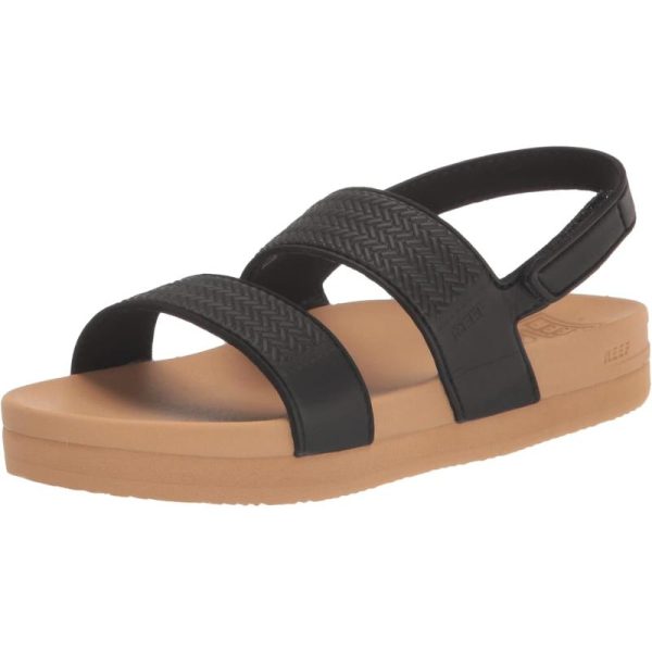 Reef Girl’s Kids Water Vista Sandal(Black/Tan)