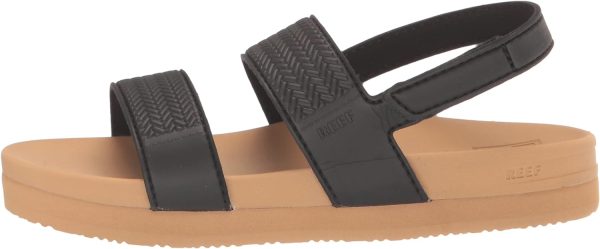 Reef Girl’s Kids Water Vista Sandal(Black/Tan) - Image 8