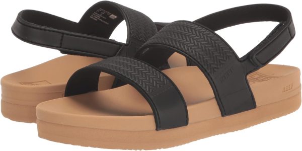 Reef Girl’s Kids Water Vista Sandal(Black/Tan) - Image 7