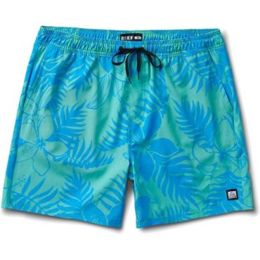 Reef Mens 17″ Elastic Waist Short(Walton/Electric Green)