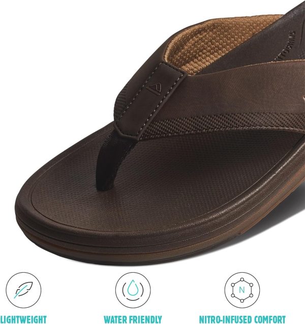 Reef Men’s Cushion Norte Sandal(Dark Brown) - Image 2