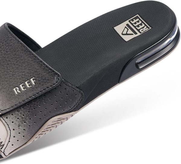 Reef Mens Fanning Slide | Bottle Opener Sandal(Black/Taupe Fade) - Image 4