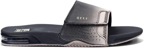 Reef Mens Fanning Slide | Bottle Opener Sandal(Black/Taupe Fade) - Image 6