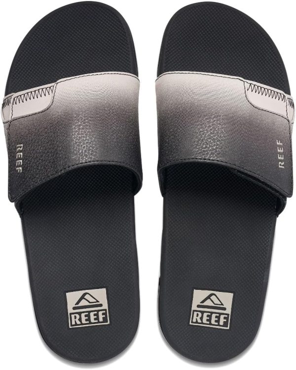 Reef Mens Fanning Slide | Bottle Opener Sandal(Black/Taupe Fade) - Image 5