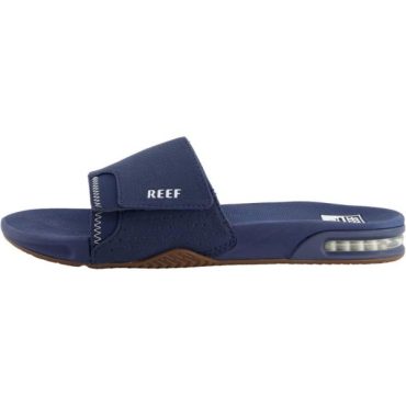 Reef Mens Fanning Slide | Bottle Opener Sandal(Navy/Gum)
