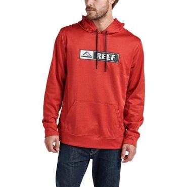 Reef Mens Fleece Hoodie(Lucis Tech/Red Heather)