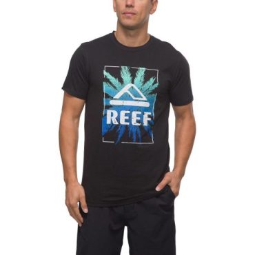 Reef Mens Jersey Knit Shirt(Caviar (Palmpunk))