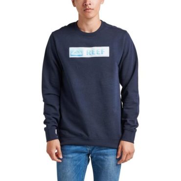 Reef Mens Long Sleeve Graphic Tee(Navy (Lucis))