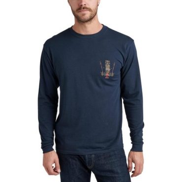 Reef Mens Long Sleeve Graphic Tee(Shelter(navy))