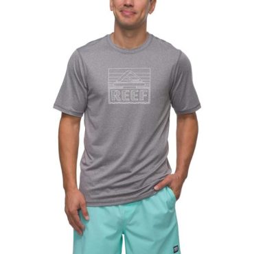 Reef Mens Short Sleeve Rashguard(Quiet Shade (Bayport))