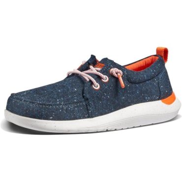 Reef Men’s Swellsole Cutback Sneaker(Navy/Orange)