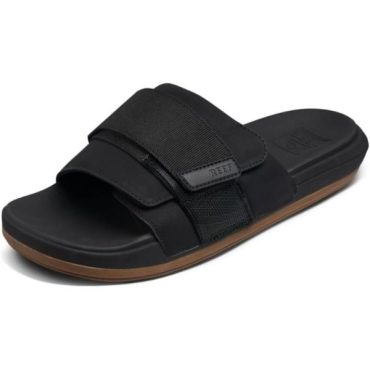Reef Men’s The Sojourn Slide Sandal(Black/Gum)