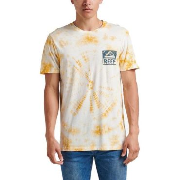 Reef Mens Tie Dye Graphic Short Sleeve Tee(Mineral (Wellie))