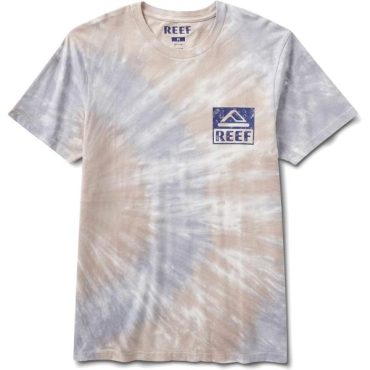 Reef Mens Tie Dye Graphic Short Sleeve Tee(Wellie/Multicolor Tie Dye Wash)