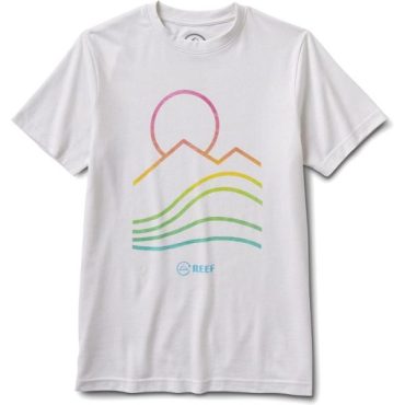 Reef Mens Upcycled Cotton Graphic Tee(Tender/Cloud)