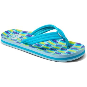 Reef Unisex-Child Kids Ahi Flip-Flop(Blue Fish)