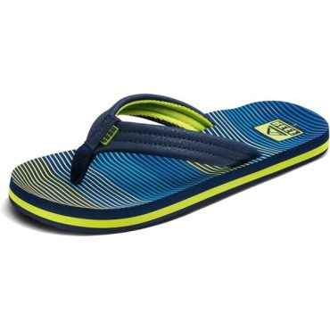 Reef Unisex-Child Kids Ahi Sandal(Aqua Green Stripe)