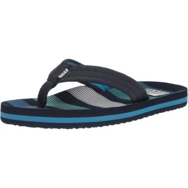 Reef Unisex-Child Kids Ahi Sandal(Deep Sea Stripes)