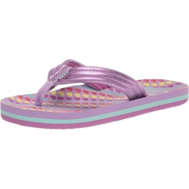 Reef Unisex-Child Kids Ahi Sandal(Lavender Hearts)