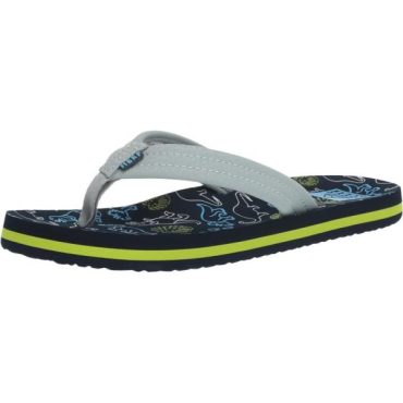 Reef Unisex-Child Kids Ahi Sandal(Navy/Grey Dino)