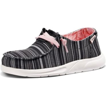 Reef Unisex-Child Kids Cushion Coast Sneaker(Black Stripes)