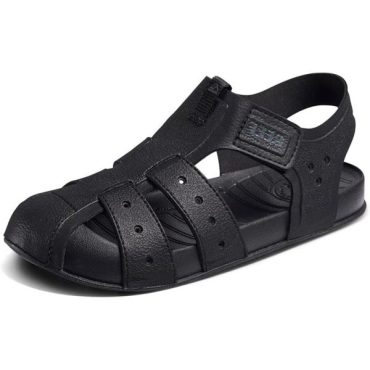 Reef Unisex-Child Kids Water Beachy Fisherman Sandal(Black)