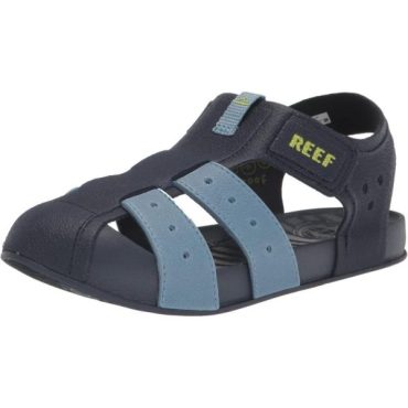 Reef Unisex-Child Kids Water Beachy Fisherman Sandal(Grey/Ocean/Lime)