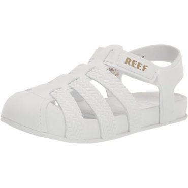 Reef Unisex-Child Kids Water Beachy Fisherman Sandal(White)