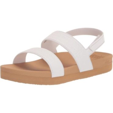 Reef Unisex-Child Kids Water Vista Sandal(White/Tan)