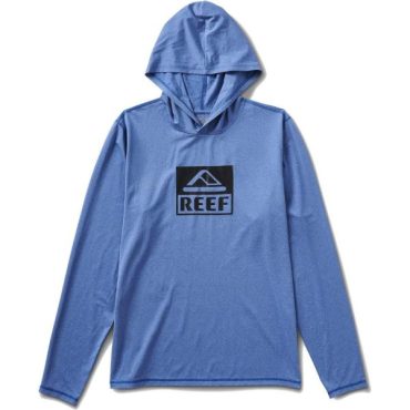 Reef Mens Hooded Rashguard Surf Shirt(Clemons/Lapis Blue)