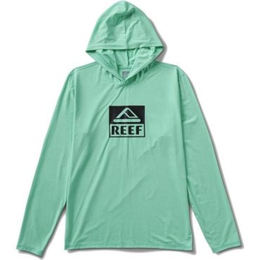 Reef Mens Hooded Rashguard Surf Shirt(Clemons/Electric Green)
