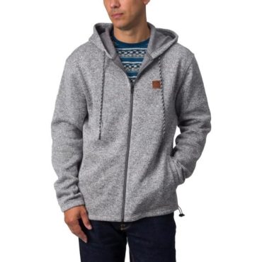 Reef Mens Zip Up Hoodie(Quiet Shade Gre (Scott))